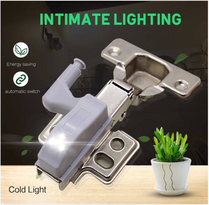 Lumina alba LED pentru balama dulap