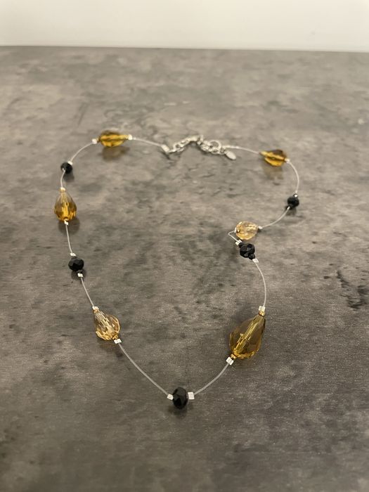 Colier cu margele de sticla plutitoare