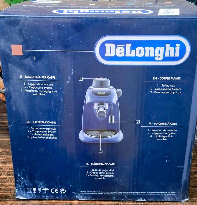 Espressor manual De'Longhi EC5, 800 W, 0.4 l, Negru