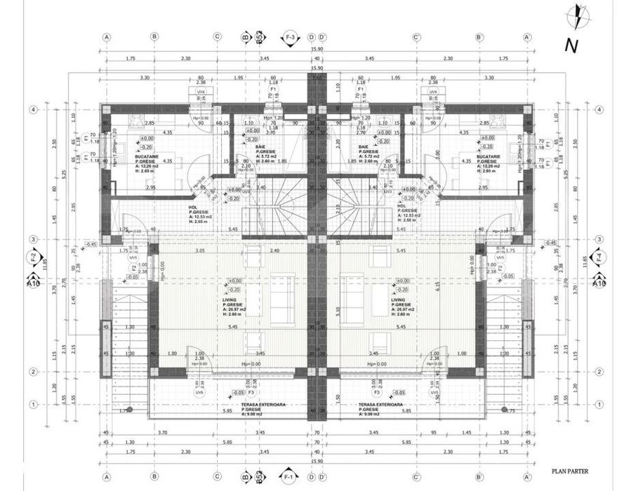 Casa moderna cu terasa panoramica si garaj dublu – confort, intimita