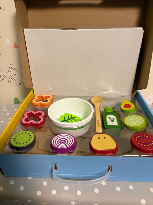 Дървена игра - направи си Салатка