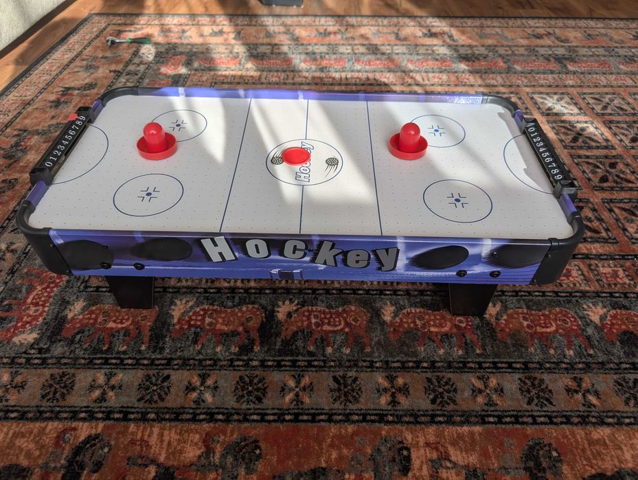Joc de masa air hockey pentru copii, 87x41.5x21 cm