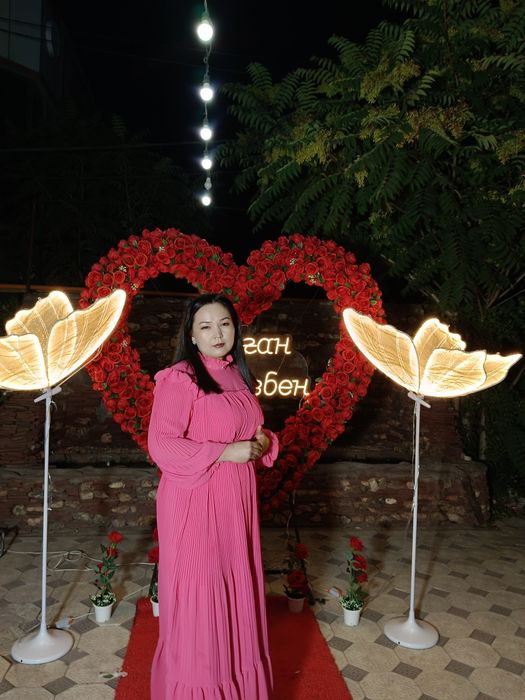 Розывый нарядный турецкий көйлек