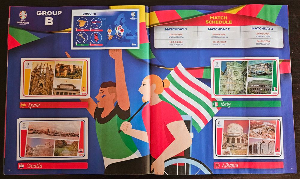 Album Topps EURO2024 / Албум със стикери ЕВРО2024