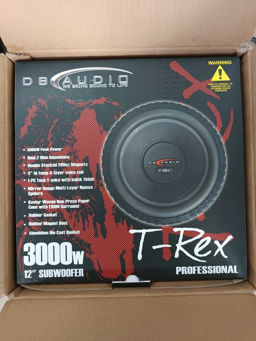 subwoofer auto 1000 wati rms db audio t-rex Nou