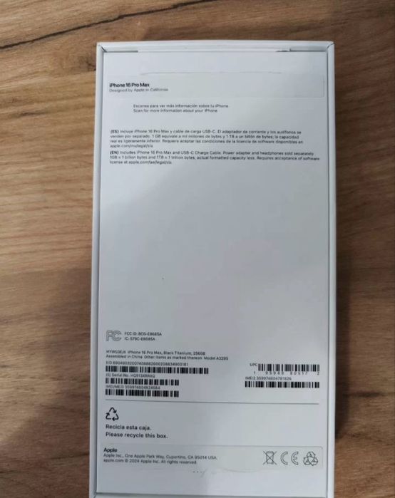 Iphone 16 pro max 256gb Black