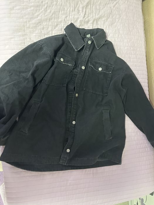 Тъмно сиво дънково яке, H&M