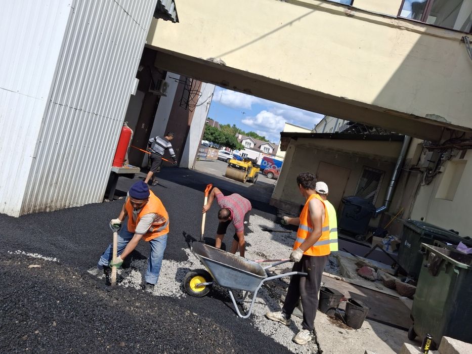 Асфальтирование, укладка асфальта