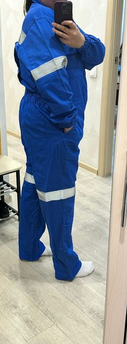 спецодежда комбинезон, со светоотражательной полосой,