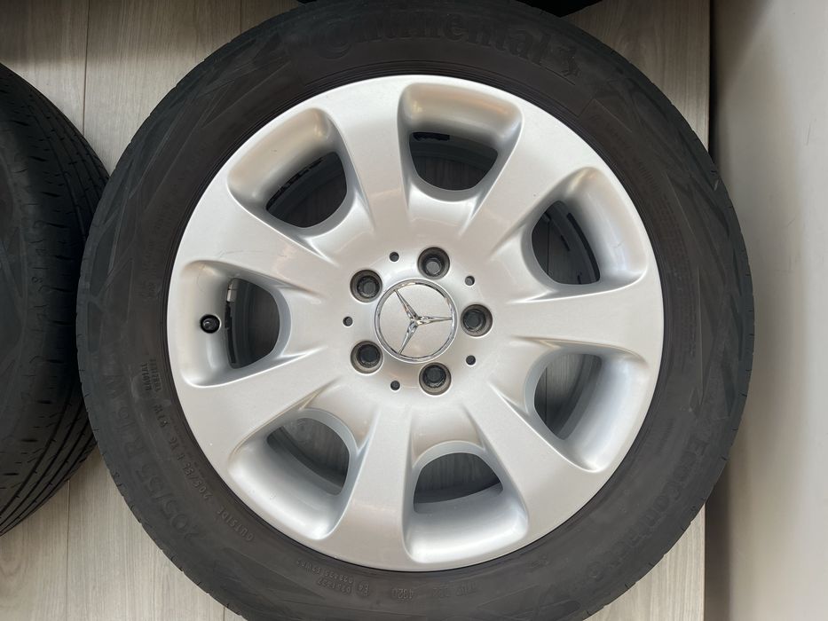 Оригинални джанти 16 цола 5х112 за Мерцедес с летни гуми 205/55/16