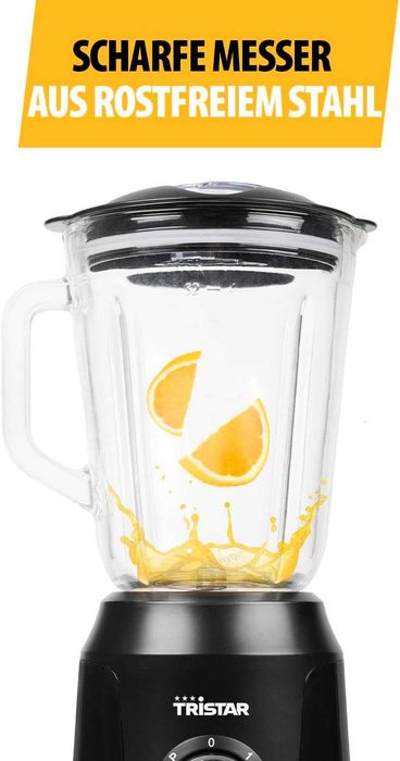 Блендер Tristar BL-4482, 350 W, със стъклен контейнер, черен, 1 л
