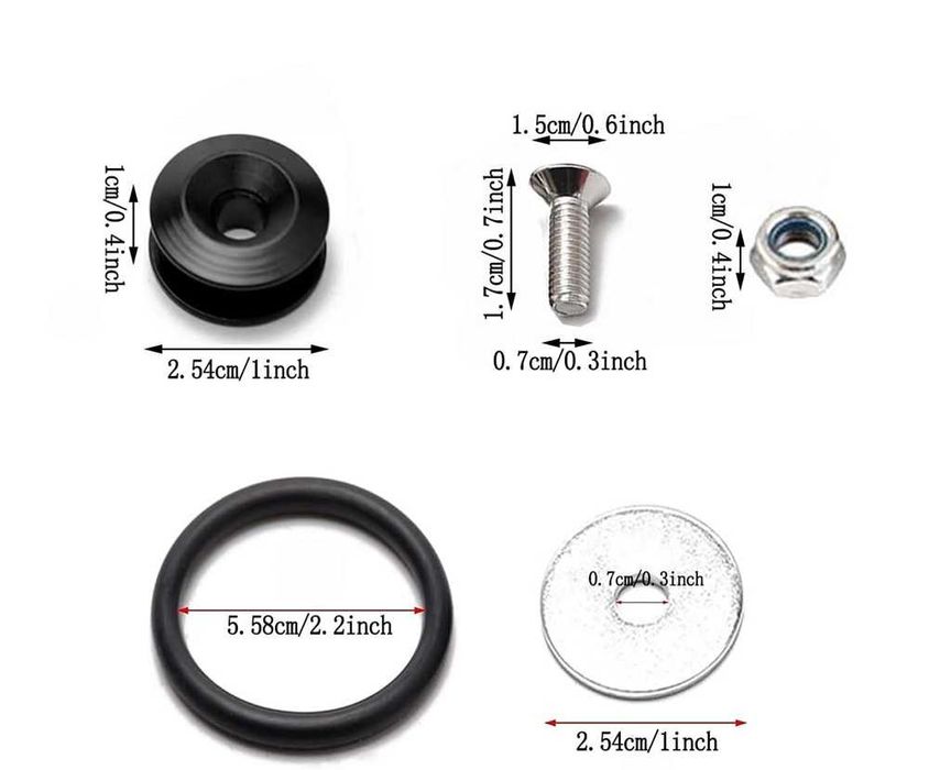 Комплект фиксиращи държачи за броня - 4 цвята