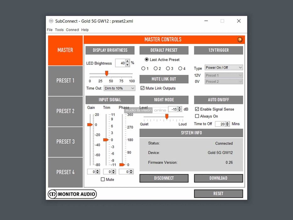 Modul amplificare subwoofer Monitor Audio Gold W12 5g