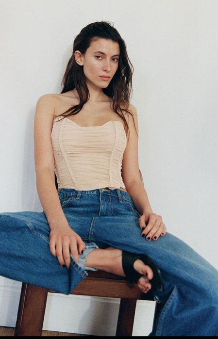 Тюлен топ тип корсет Zara, М размер