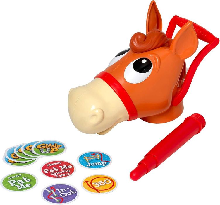 Кон на пръчка Детско конче за яздене Игра на конна езда за деца