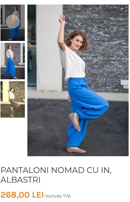 Pantaloni S Nomad albaștri sau verzi de la Joa