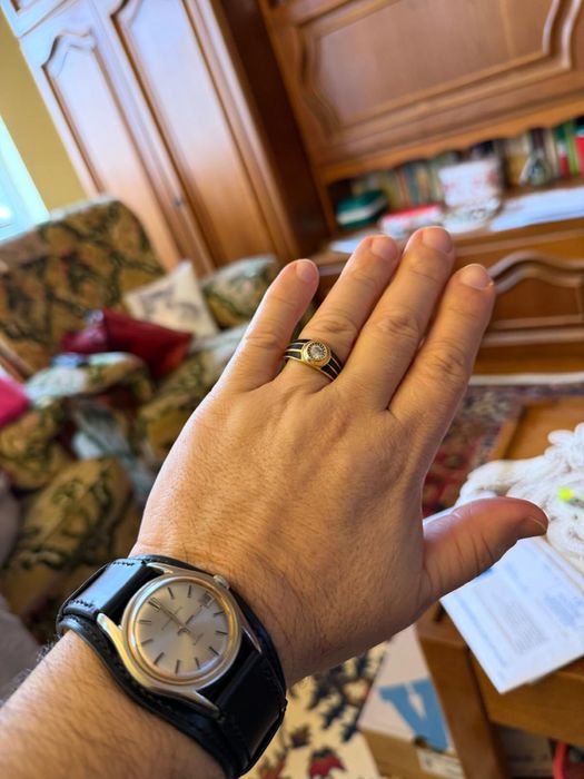 Ceas ETERNA elvețian vintage mecanic, aur, 2 curele