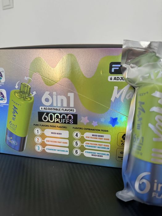 Vape 60k fizzy 6 in 1 Pachet 6(reincarcabil)