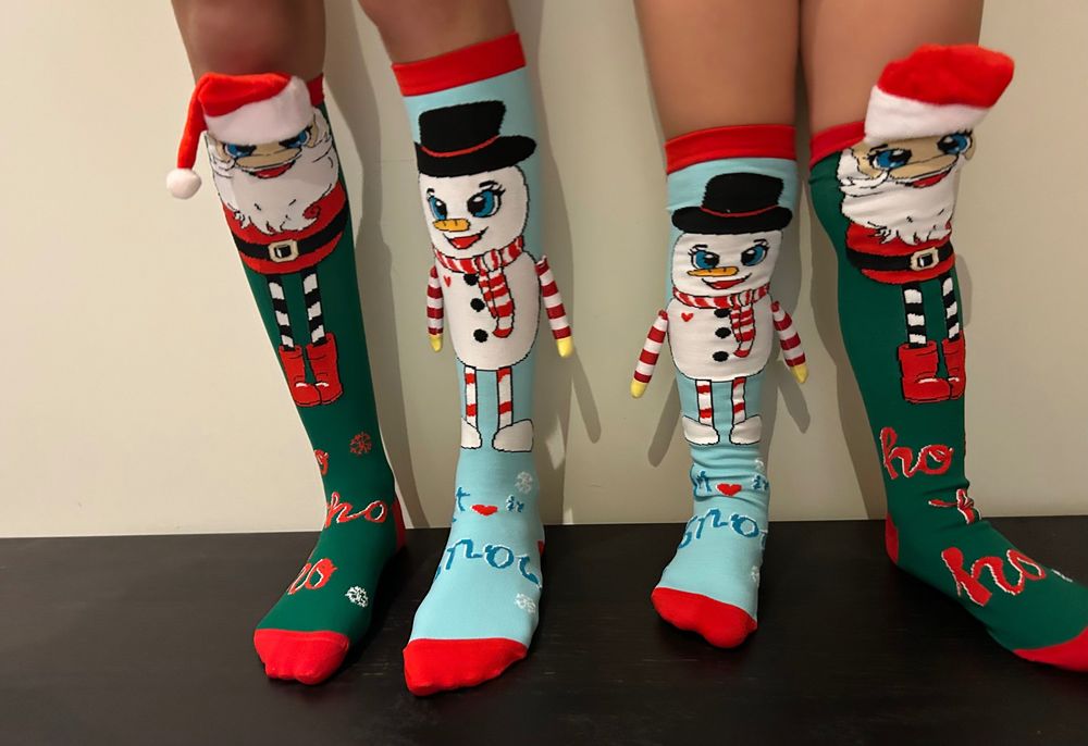 Коледни Чорапи с 3D ефект