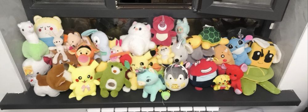 Мягкие  разные игрушки