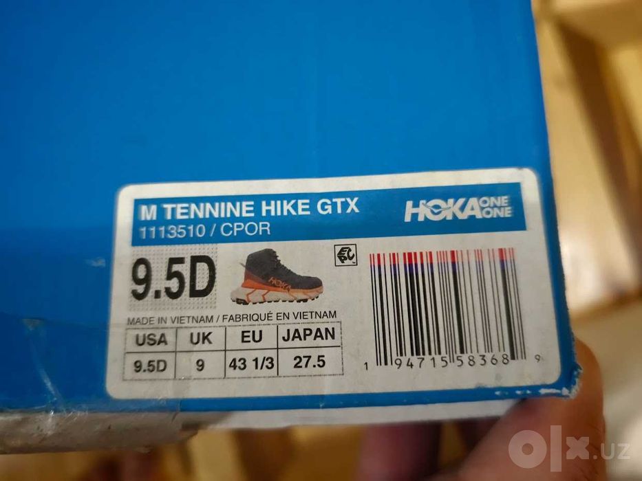 Ботинки HOKA TenNine Hike GTX мужские US 9.5D/UK 9/EU 43⅓