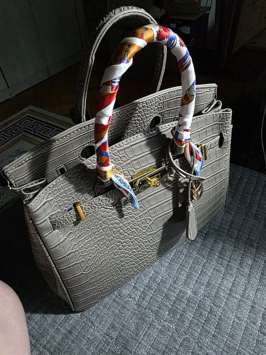 Сумка женская серая hermes
