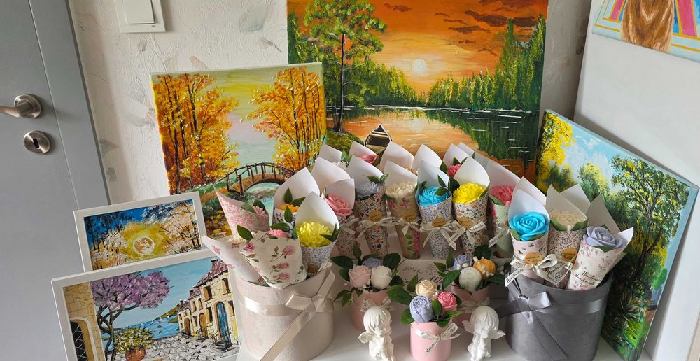 Букет от глицеринов ароматен сапун