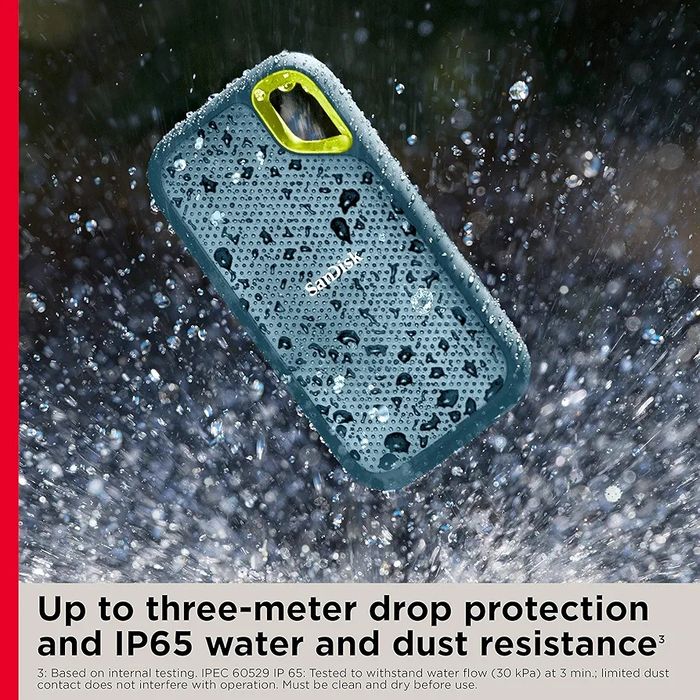 SanDisk Extreme Portable SSD  4 TB, 1050 MB/s, USB-C 3.2 Gen 2