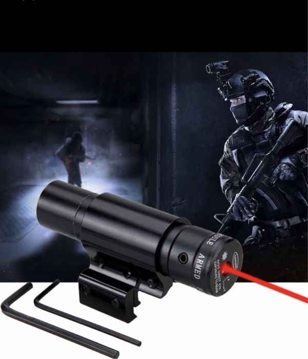 мерник прицел бързомер лазер червена точка за пистолет еърсофт оптика