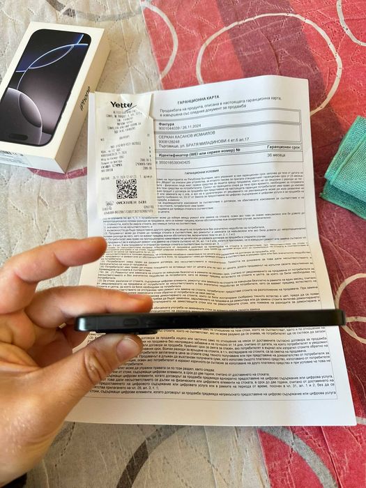 Iphone 16 pro 128GB BLACK като НОВ!