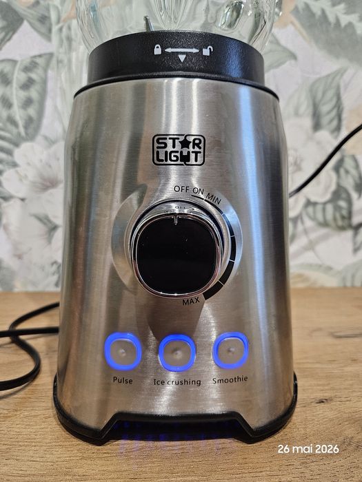 Blender Star-Light BLP-1200SS, Control digital, 1.5 l, Viteza variabila, Vas de sticla