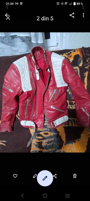 Vind geaca din piele sh motto Nr 54 preț afișat fix