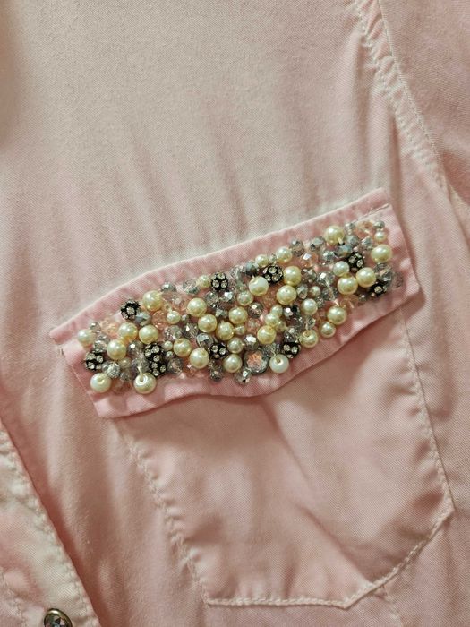 Официална Риза с перли и мъниста