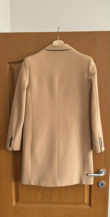 Бежово палто ZARA MANTECO S (26) размер