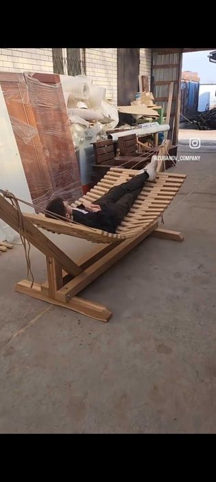 Leagan si balansoar  rustic de curte