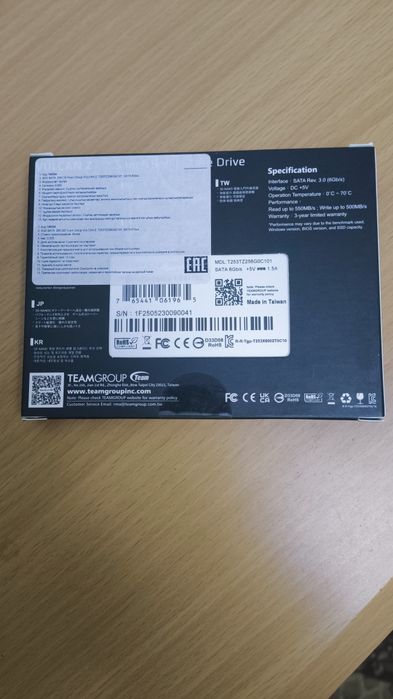 SSD sata3 256gb новый запечатан