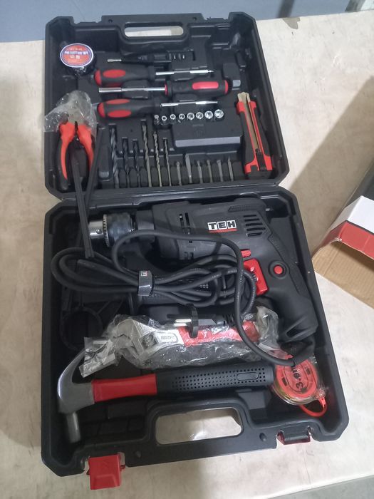 Ударная дрель TEH TD1306X, 580 Вт, 2900 об/мин, 46400 уд/мин янги