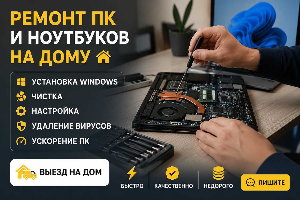 Обслуживание пк аккуратно и недорого по всей Карагандинской области