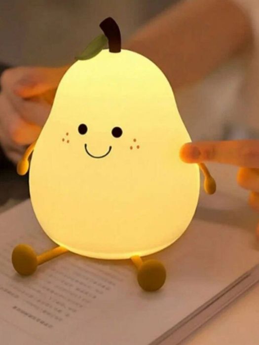 Детский ночник "Довольная Груша", силиконовый