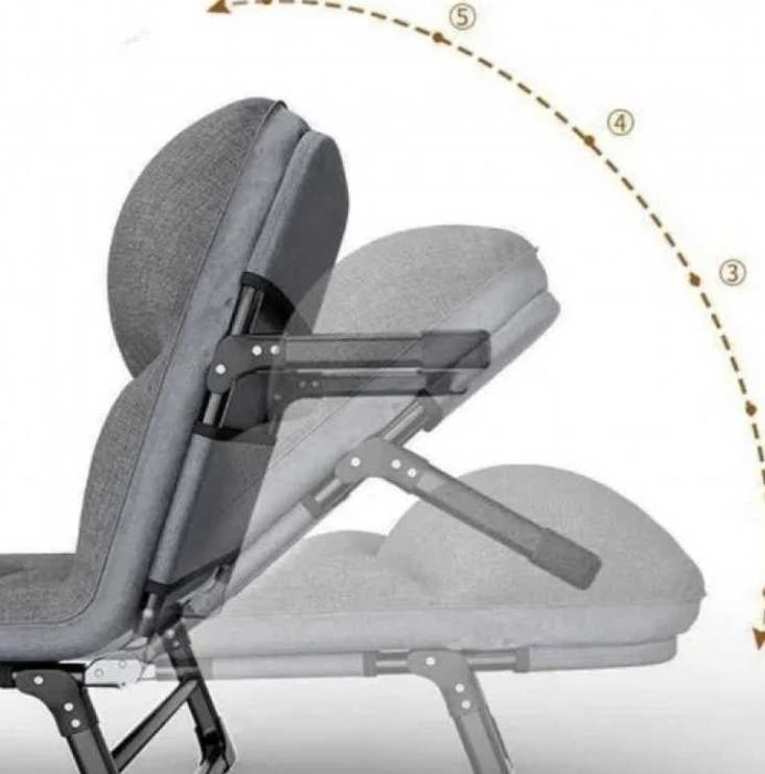XXXL Сгъваемо походно легло тип шезлонг 200x70x35 см ДО 300 КГ