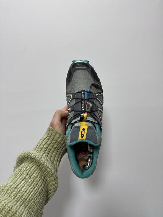 Salomon speedcross 3 hiking trekking mountain outdoor grey & blue