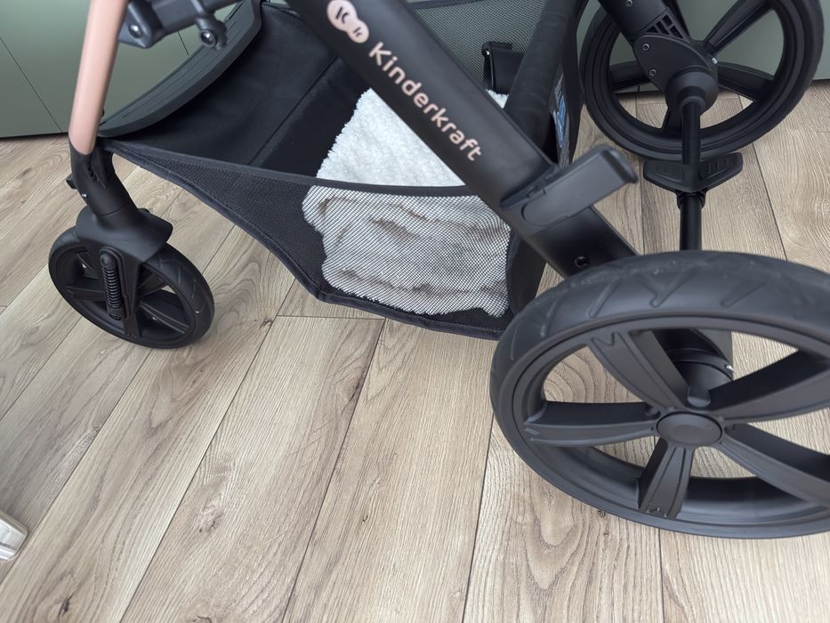 Cărucior Kinderkraft Moov 2 3in1 Sand Beige Eva Wheels