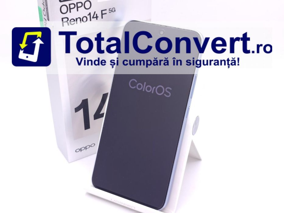Oppo Reno14 F 256GB Opal Blue 8GB Dual SIM, Garantie 24 luni | #D91103