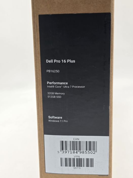 Dell Pro 16 Plus PB16250, Ulra 7-268V, 32GB, 512GB SSD, 16" FHD+, SIGI