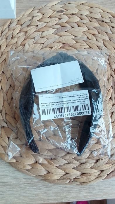 Диадеми с възел  от син / черен деним