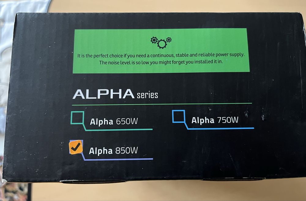 Sursa nJoy Alpha 850W, 80+ Gold