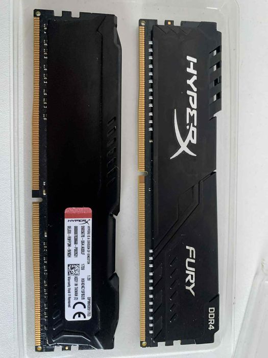 Kit ram Fury hyper x 8gb  2400mhz ddr4