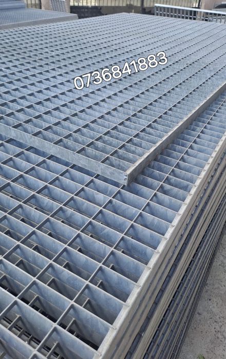 Trepte grilaje zincate 80x27