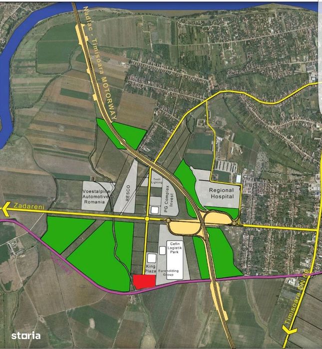 Teren intravilan de vanzare in zona industriala Sud / Zadareni