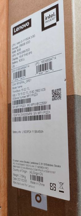 Laptop Lenovo ThynkBook